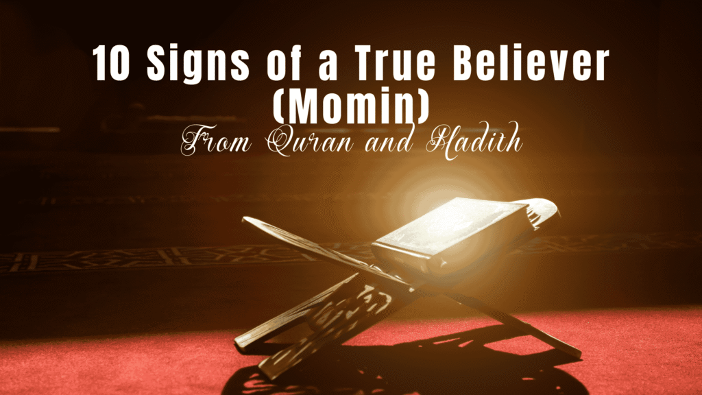 6. QURAN ON FAITH (IMAAN) AND BELIEVER (MOMIN)